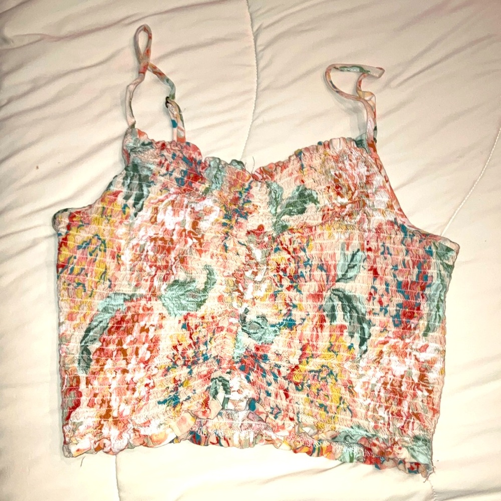 Floral Smocked Women's Top